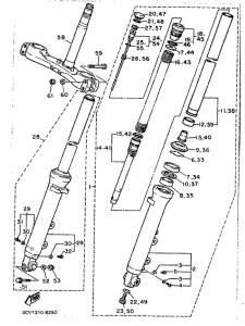 FJ1200 Передняя вилка