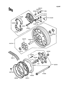  Заднее колесо и цепь
