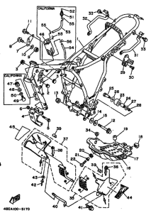 XT225 XT225G Frame comp