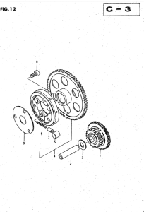 GSX750 Муфта стартера
