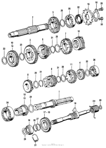 CB125S Трансмиссия