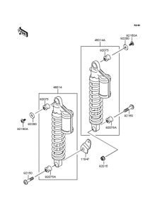 ZR1100 Подвеска  /  амортизатор