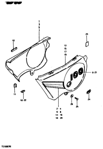 TS100 Обтекатель задний