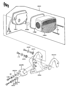 KZ440 Taillight unit ass`y