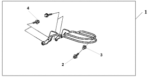 VT1100C2 Chrome front mudguard rail