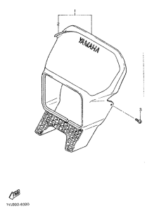 XT500T Обтекатель 1