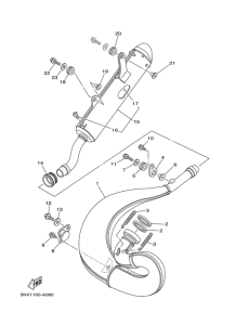 YZ250 Выхлопная система