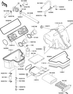 ZX500 Воздушный фильтр