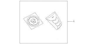 VTR1000F Tankpad  /  fuel lid cover