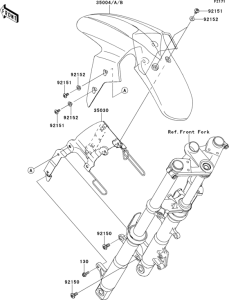 EX250 Крыло переднее