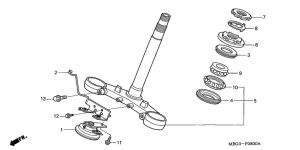 VFR800 Траверса нижняя