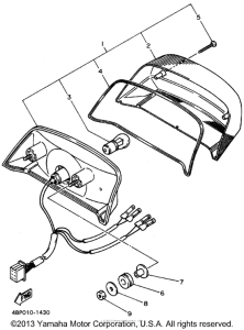 XJ600SFC Фонарь
