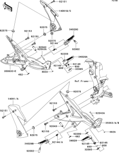 ER650 Подножки