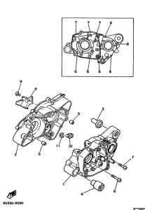 DT80LC Картер двигателя