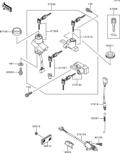 ER500 Замок зажигания