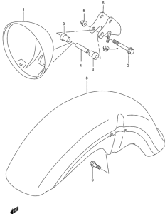 GZ250 Фара головного света