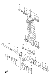 DR125 Втулки заднего рычага