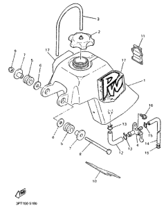 PW50 Топливный бак