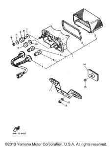 FZR600RJC Фонарь