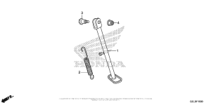 CRF50F Подножка