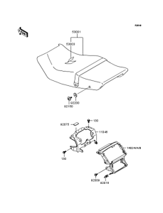 ZX400 Сиденье