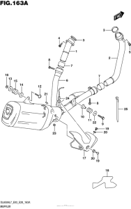 DL650X (ABS) Глушитель