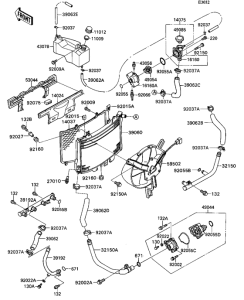 ZX1100 Радиатор