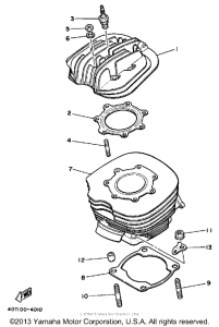 YZ490T Цилиндры