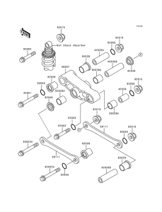 EX500 Задняя подвеска