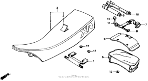 XR250R Seat 84-85