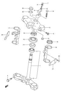 SV650 Траверса нижняя