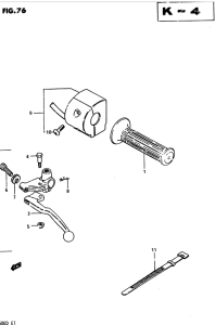 GSX250 Left handle switch
