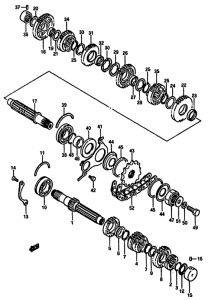 GSX-750 Трансмиссия