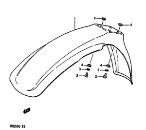 RM250 Переднее крыло
