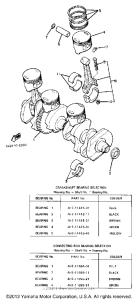 XJ650J Коленчатый вал и Поршень
