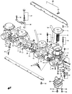 GSX400 Carburetor assy