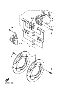 FJR1300 Передний суппорт