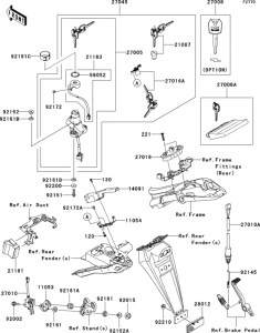 ZX600 Замок зажигания