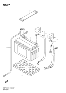 GSF650S (ABS) Аккумулятор