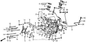 VF750C Головка цилиндров передняя