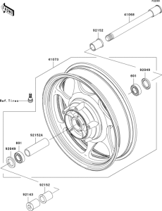 VN2000 Переднее колесо