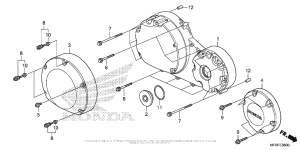 VT1300CT Крышка картера правая