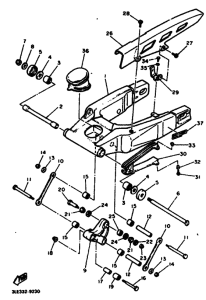 FZR1000 FZR1000B Задний рычаг и подвеска