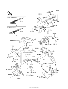 AX125 Боковые обтекатели