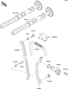 ZX1200 Распред вал
