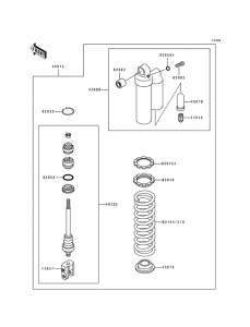  Абсорбер удавный в сборе задний
