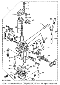 TW200AC Карбюратор