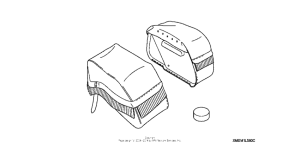 VTX1300C Leather saddlebags (18l) (fringed)