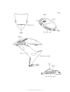 EX650 Decals (White)