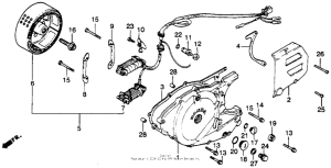 XL250S Left crankcase cover alternator + left 78-81